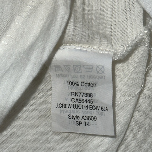 J. Crew white Armor Amour short sleeve tee size XL - Picture 10 of 14